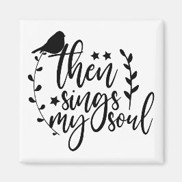 Elegante Script Typografie Song Quote Sings Mein S Magnet