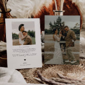 Elegante Script Typografie Vielen Dank Hochzeit Fo Dankeskarte