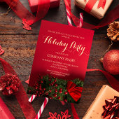 Elegante Script Typografie Weihnachten Einladung