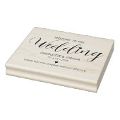 Elegante Script Wedding Custom Bag Gummistempel (Stempel)