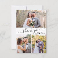 Elegante Script Wedding Foto Collage