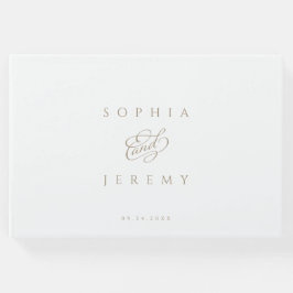Elegante Script Wedding Gästebuch