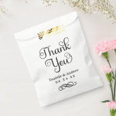 Elegante Script Wedding Monogram Vielen Dank Geschenktütchen (Versiegelt)