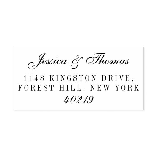 Elegante Script Wedding Permastempel (Design)