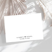 Elegante Script Wedding RSVP Karte