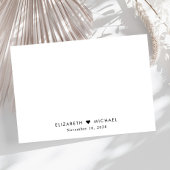 Elegante Script Wedding RSVP Karte