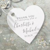 Elegante Script Wedding Vielen Dank Geschenkanhänger