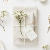 Elegante Script Wedding Vielen Dank Geschenkanhänger