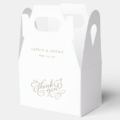 Elegante Script Wedding Vielen Dank Geschenkschachtel (Geöffnet)