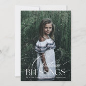 Elegante Script Weihnachts-Weihnachtskarte Einladung (Vorderseite)