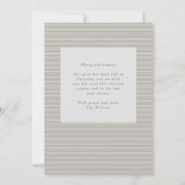 Elegante Script Weihnachts-Weihnachtskarte Einladung (Rückseite)