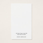 Elegante Script White Earring Display Card (Rückseite)