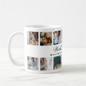 Elegante Script World's Best Mama Foto Collage Kaffeetasse (Links)