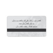 Elegante Scroll Address Labels Adressaufkleber (Vorne)