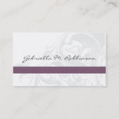 Elegante Scroll Mommy Cards Telefonnummerkarte (Rückseite)