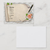 Elegante Scroll Visitenkarte (Vorne/Hinten)