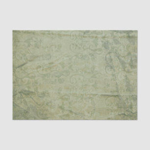 Elegante Scrolls im Hintergrund eines Olivenöls Seidenpapier