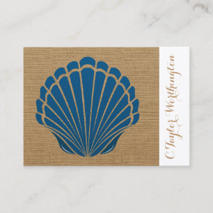 Elegante Sea Muschel Business Card Visitenkarte