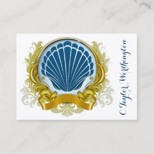 Elegante Sea Muschel Business Card Visitenkarte