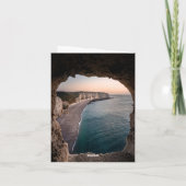 Elegante Seascape Summer Beach Wedding Einladung (Rückseite)