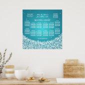 Elegante Seating Chart Star Frische Pasta machen Poster (Küche)