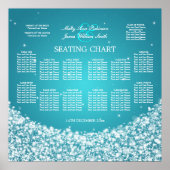 Elegante Seating Chart Star Frische Pasta machen Poster (Vorne)