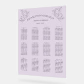 Elegante Seetabelle für die Lavendelblüte Acrylschild (Winkel)