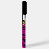 Elegante Seide Rich Pink Gold schwarz Case-Mate iPhone Hülle (Rückseite / Rechts)