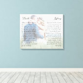Elegante Sein & Hers Wedding Vow Art Custom Foto Leinwanddruck (Insitu (Holzboden))