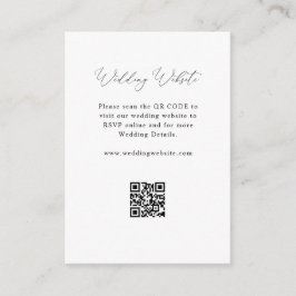 elegante Seite für Schwarz-Weiß-Hochzeiten Begleitkarte