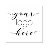 Elegante, selbstfarbene Skriptsprache mit einer Br Permastempel (Design)