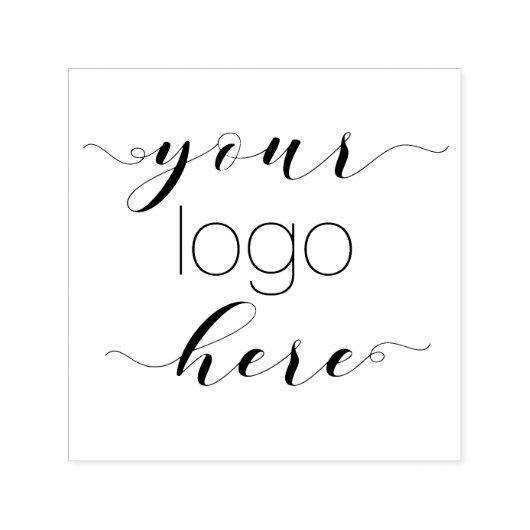 Elegante, selbstfarbene Skriptsprache mit einer Br Permastempel (Design)