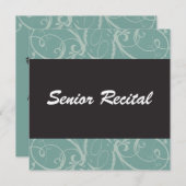 Elegante Senior Erwägungsgrund Einladung (Vorne/Hinten)