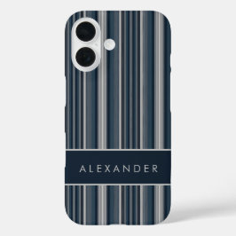 Elegante senkrechte Streifen iPhone 16 Hülle