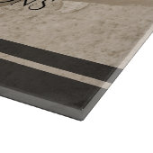 Elegante Sepia Toned Cracked Stones Schneidebrett (Ecke)