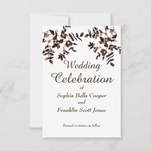 elegante Sepia Wasser Vintage Rose - Save The Date
