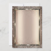 Elegante Sequins Balloons Retirement Inv Einladung (Rückseite)