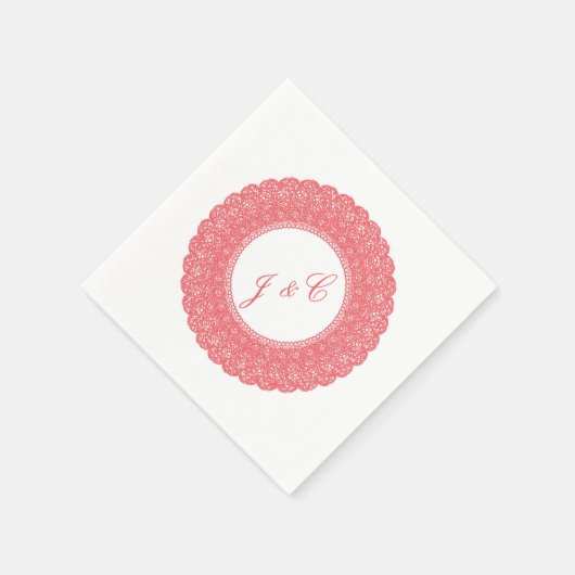Elegante Serviette (Ecke)