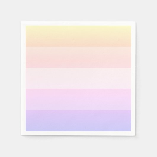 Elegante Servietten mit Regenbogen (Vorderseite)