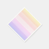 Elegante Servietten mit Regenbogen (Ecke)