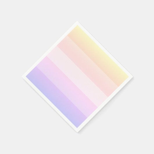 Elegante Servietten mit Regenbogen (Ecke)