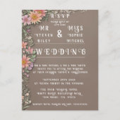 Elegante Set für Hochzeitsfeiern Postkarte (Vorderseite)