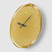 Elegante Shiny Gold Akrylwand Uhr (Winkel)