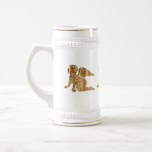 Elegante Shiny Golden Angelo Himmlisch Bierglas