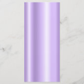 Elegante Shiny Imitate Blasses Lila Fossil Menükarte (Rückseite)