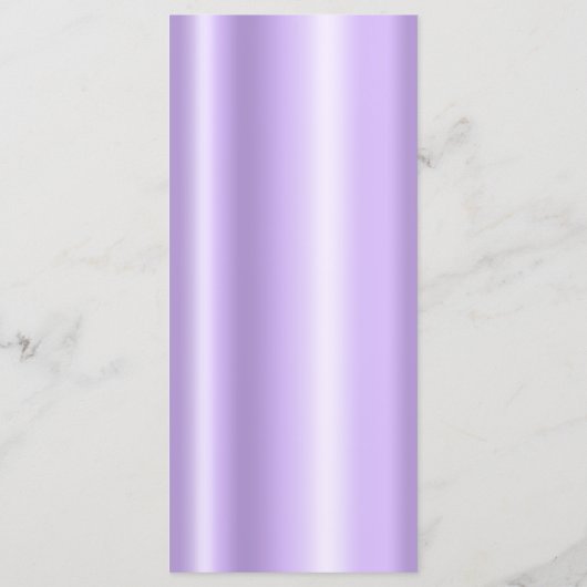 Elegante Shiny Imitate Blasses Lila Fossil Menükarte (Rückseite)