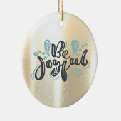 Elegante Shiny,Imitate Gold,Sei fröhlich Keramik Ornament (Rechts)