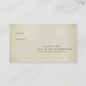 Elegante Shiny, Pinselstriche, Stripte-Referenzkar Empfehlungskarte (Rückseite)