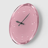 Elegante Shiny Rosegold Acrylmauer-Uhr Große Wanduhr (Winkel)