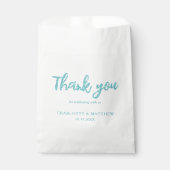 Elegante Shiny Turquoise Glitzer Gastgeschenk Hoch Geschenktütchen (Vorderseite)